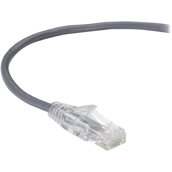 Black Box Slim-Net Cat6A 28-Awg 500-Mhz Stranded Ethernet Patch Cable - C6APC28-GY-02